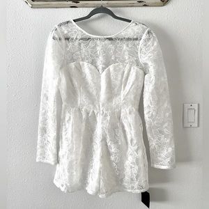Lulu's Lace Romper NWT